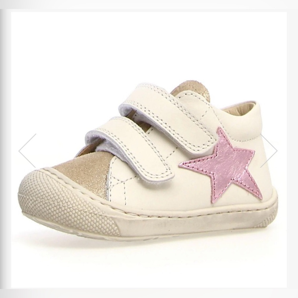 Naturino Baby Kolde VL - in Platinum / Milk - Baby High Top Velcro Shoe